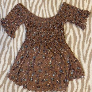 Free People Smocked Top